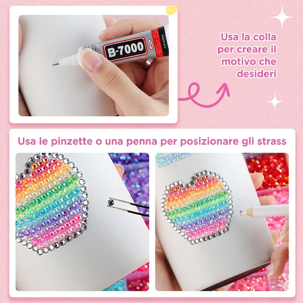 Strassia Set Decorazione Diamanti 32.000 Pezzi