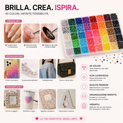 Strassia Set Decorazione Diamanti 32.000 Pezzi
