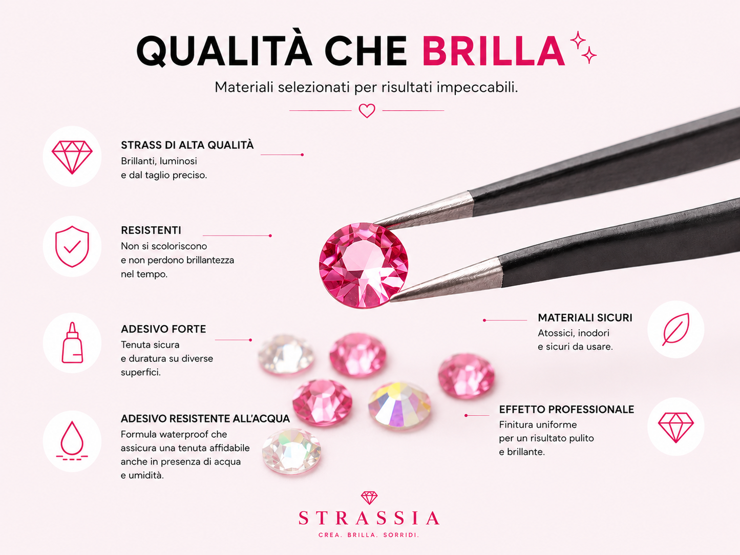 Strassia Set Decorazione Diamanti 32.000 Pezzi